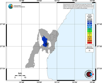 Mappa EMS - territori comuni