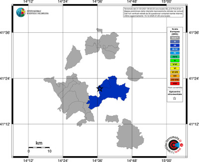 Mappa EMS - territori comuni