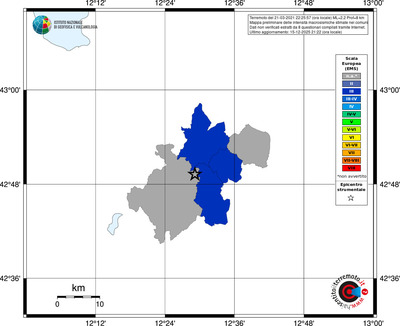 Mappa EMS - territori comuni
