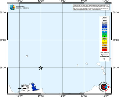 Mappa EMS - territori località