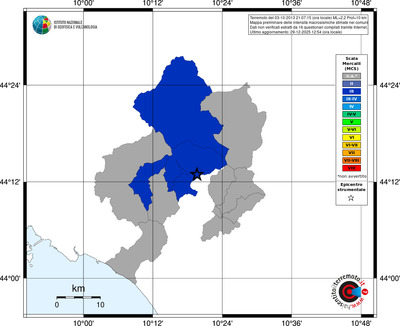 Mappa MCS - territori comuni