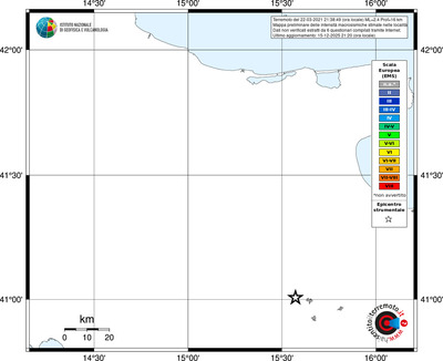 Mappa EMS - territori località