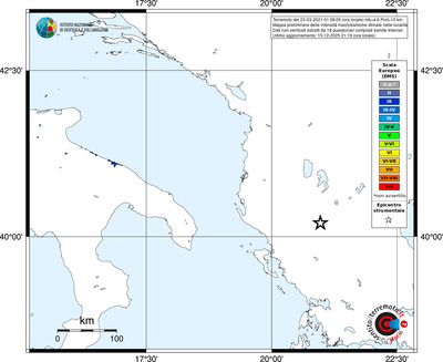 Mappa EMS - territori località