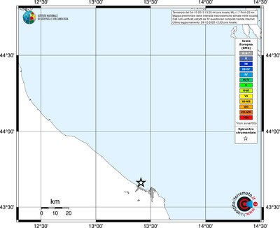 Mappa EMS - territori località