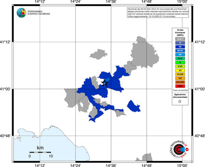 Mappa EMS - territori comuni