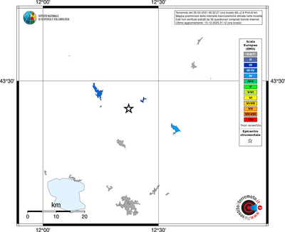 Mappa EMS - territori località