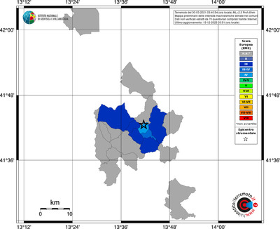 Mappa EMS - territori comuni