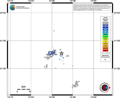 Mappa MCS - territori località