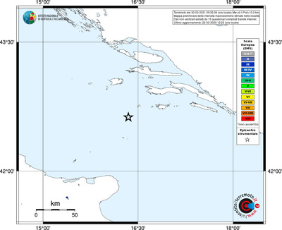Mappa EMS - territori delle località