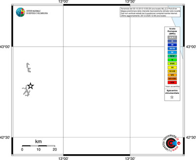 Mappa EMS - territori località