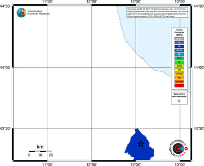 Mappa EMS - territori comuni