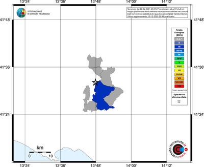 Mappa EMS - territori comuni
