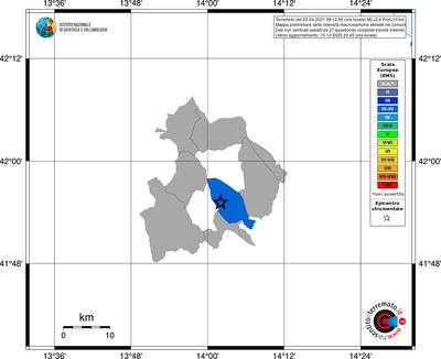 Mappa EMS - territori comuni