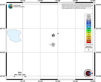 Mappa EMS - territori località