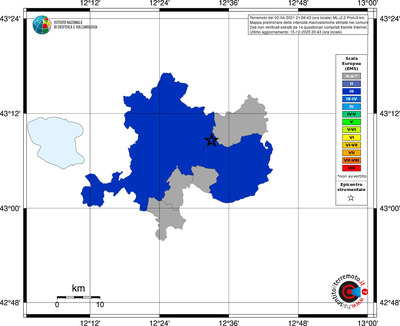 Mappa EMS - territori comuni