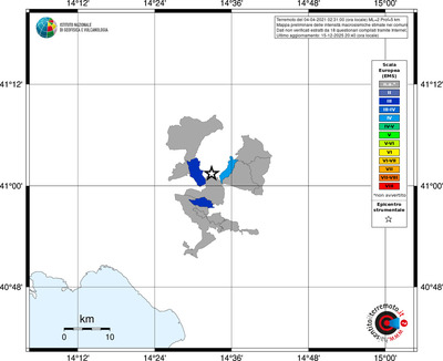 Mappa EMS - territori comuni