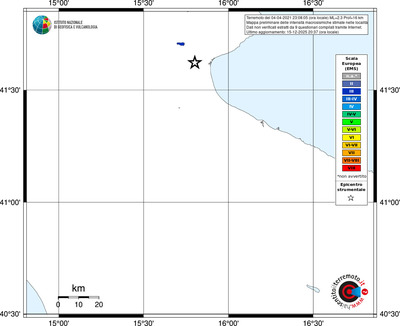 Mappa EMS - territori località