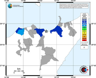 Mappa EMS - territori comuni