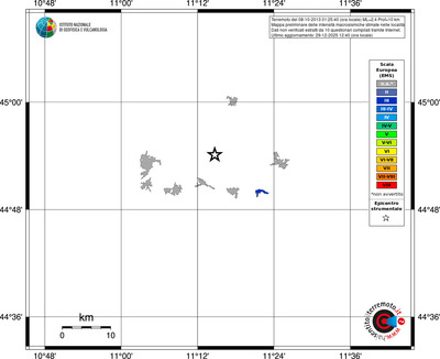 Mappa EMS - territori località