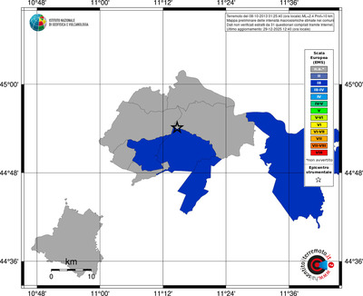 Mappa EMS - territori comuni