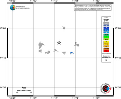 Mappa MCS - territori località