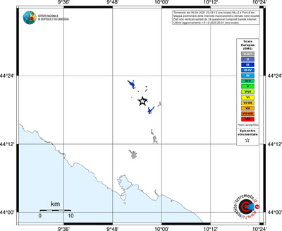 Mappa EMS - territori località