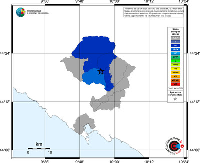 Mappa EMS - territori comuni