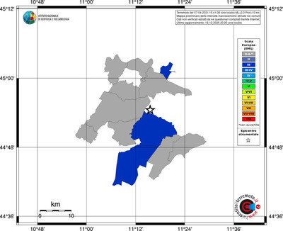 Mappa EMS - territori comuni