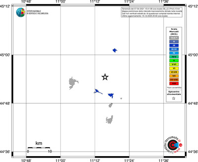 Mappa MCS - territori località