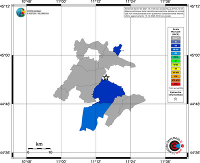 Mappa MCS - territori comuni