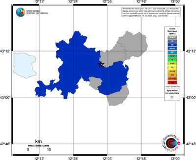 Mappa EMS - territori comuni