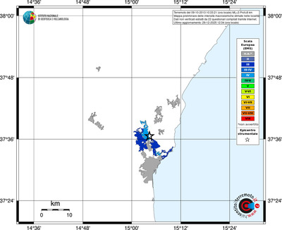 Mappa EMS - territori località