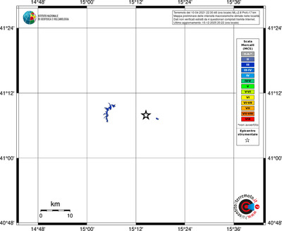 Mappa MCS - territori località