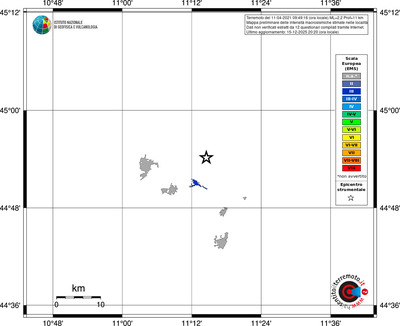 Mappa EMS - territori località
