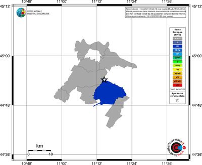 Mappa EMS - territori comuni