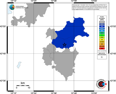 Mappa EMS - territori comuni