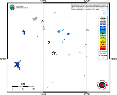 Mappa EMS - territori località