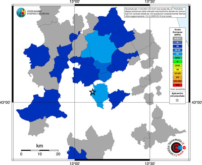 Mappa EMS - territori comuni