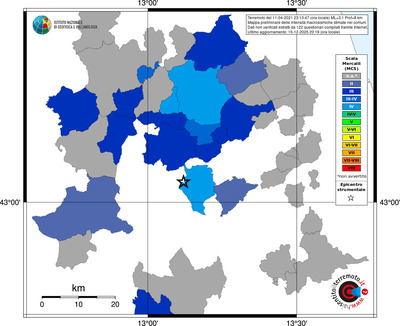 Mappa MCS - territori comuni