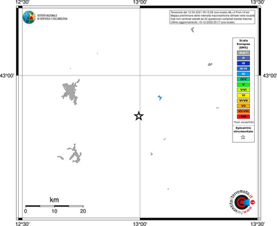 Mappa EMS - territori località