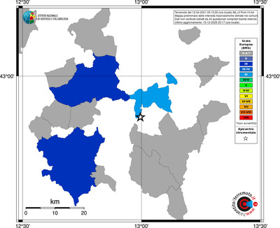 Mappa EMS - territori comuni