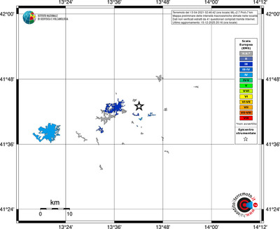 Mappa EMS - territori località