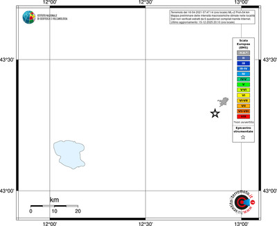 Mappa EMS - territori località