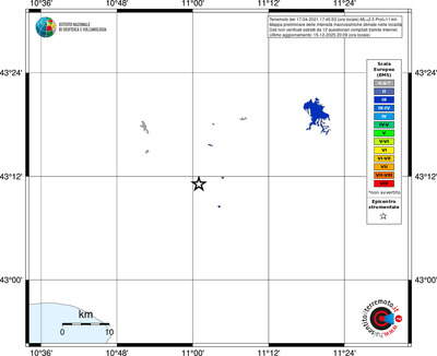 Mappa EMS - territori località
