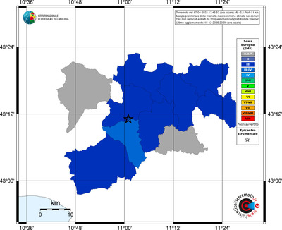 Mappa EMS - territori comuni