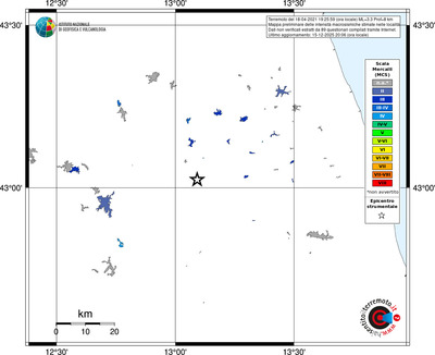 Mappa MCS - territori località