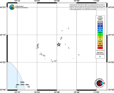 Mappa EMS - territori località
