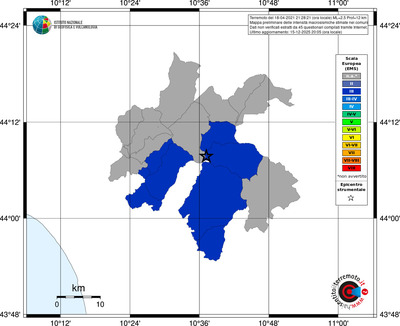Mappa EMS - territori comuni