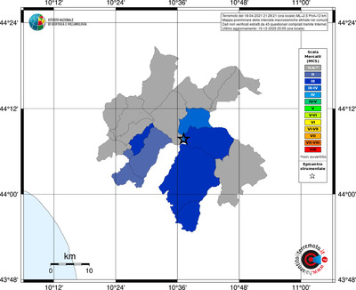Mappa MCS - territori comuni