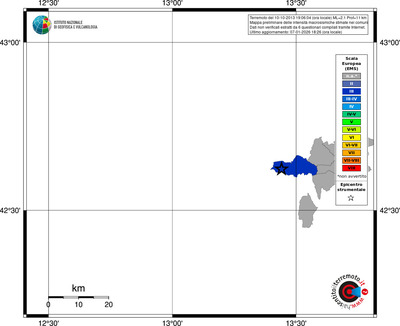 Mappa EMS - territori comuni